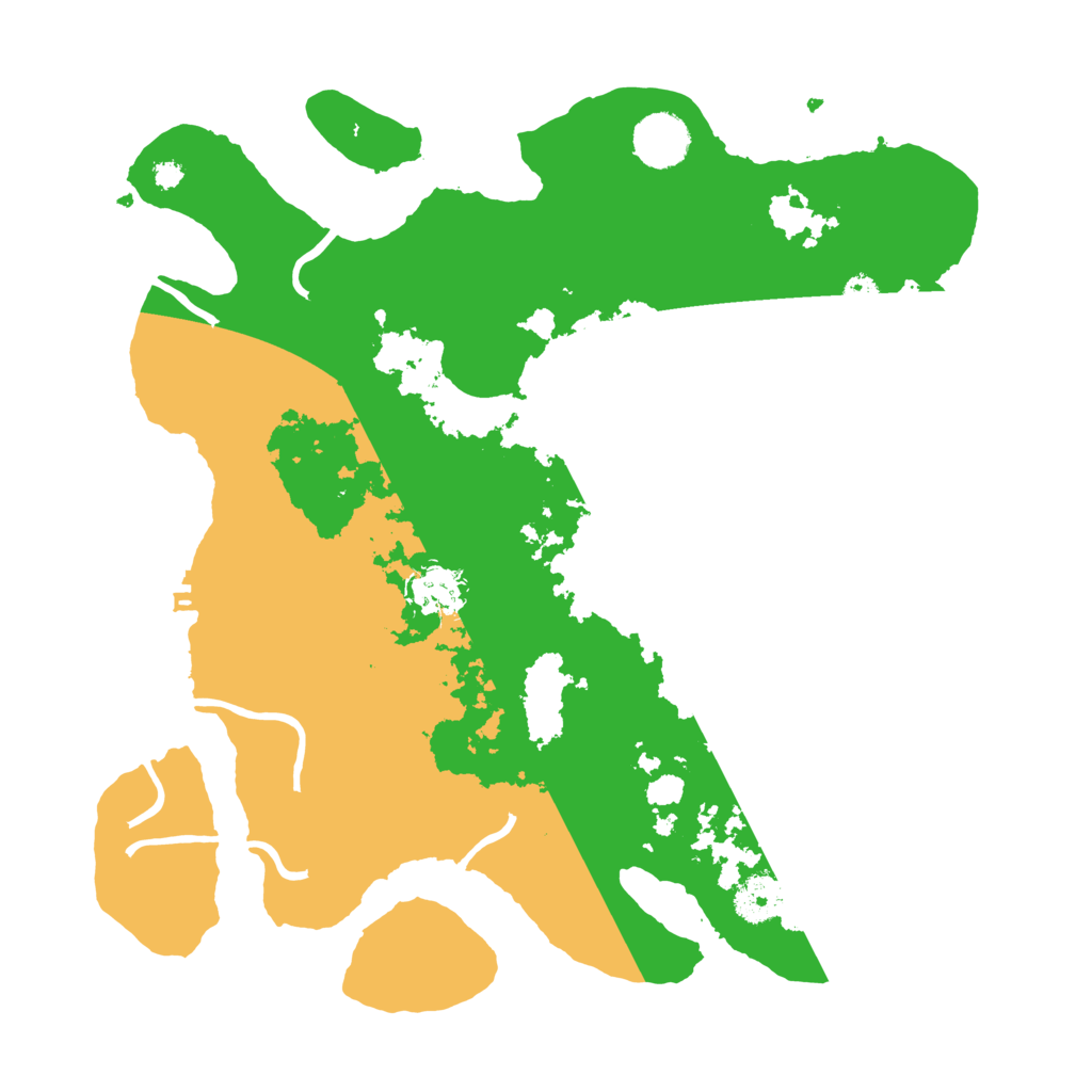 Biome Rust Map: Procedural Map, Size: 3500, Seed: 15426