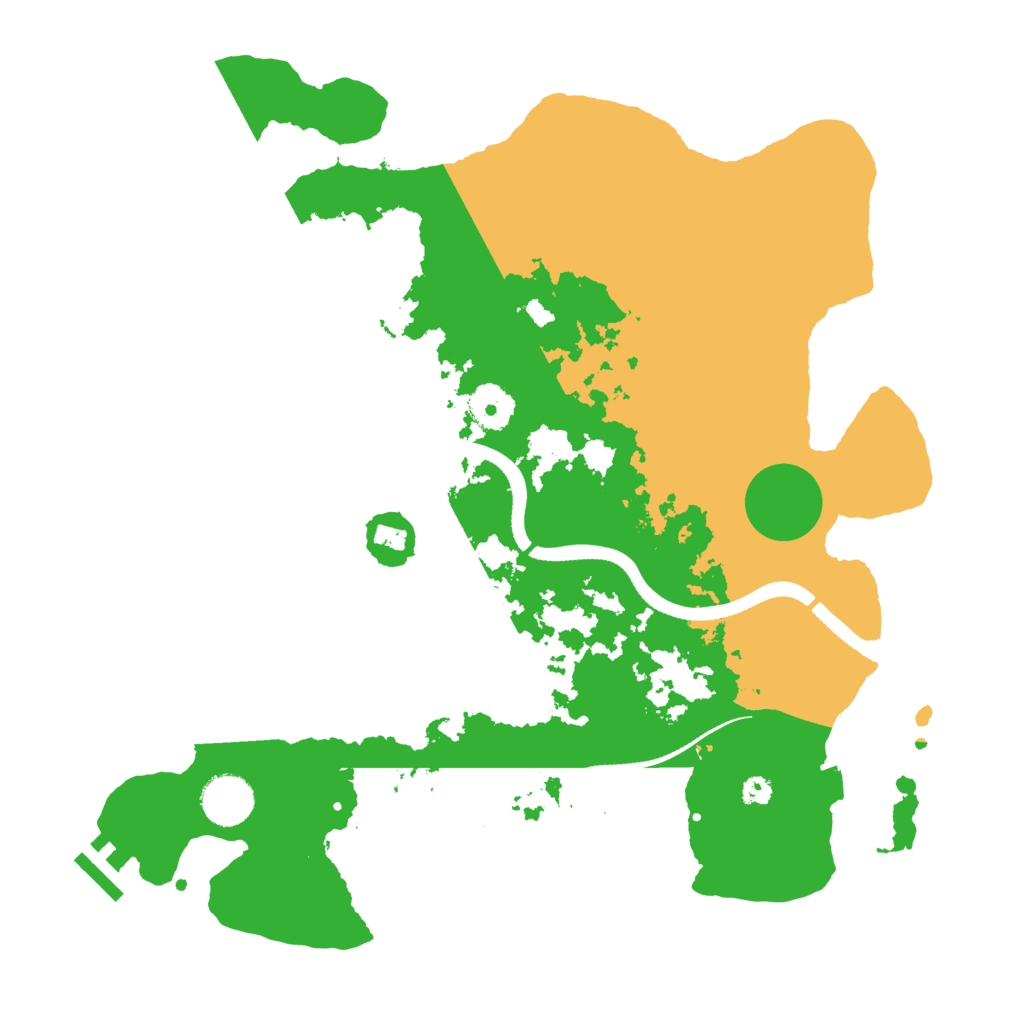 Biome Rust Map: Procedural Map, Size: 3500, Seed: 229976