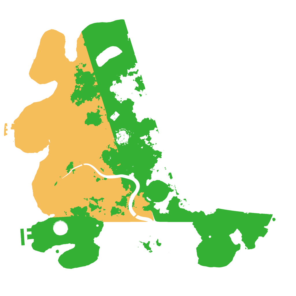 Biome Rust Map: Procedural Map, Size: 3600, Seed: 17024