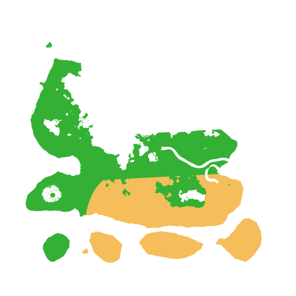 Biome Rust Map: Procedural Map, Size: 2500, Seed: 40616426
