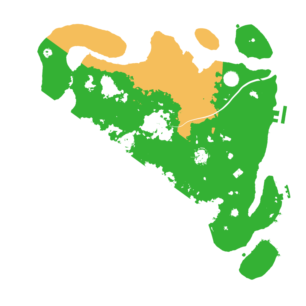 Biome Rust Map: Procedural Map, Size: 3500, Seed: 1262405734