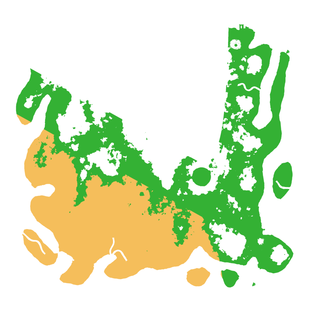 Biome Rust Map: Procedural Map, Size: 4400, Seed: 44943591