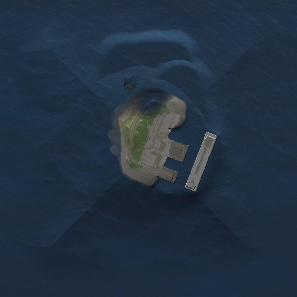 Rust Map: Procedural Map, Size: 1000, Seed: 500500, 2 Monuments