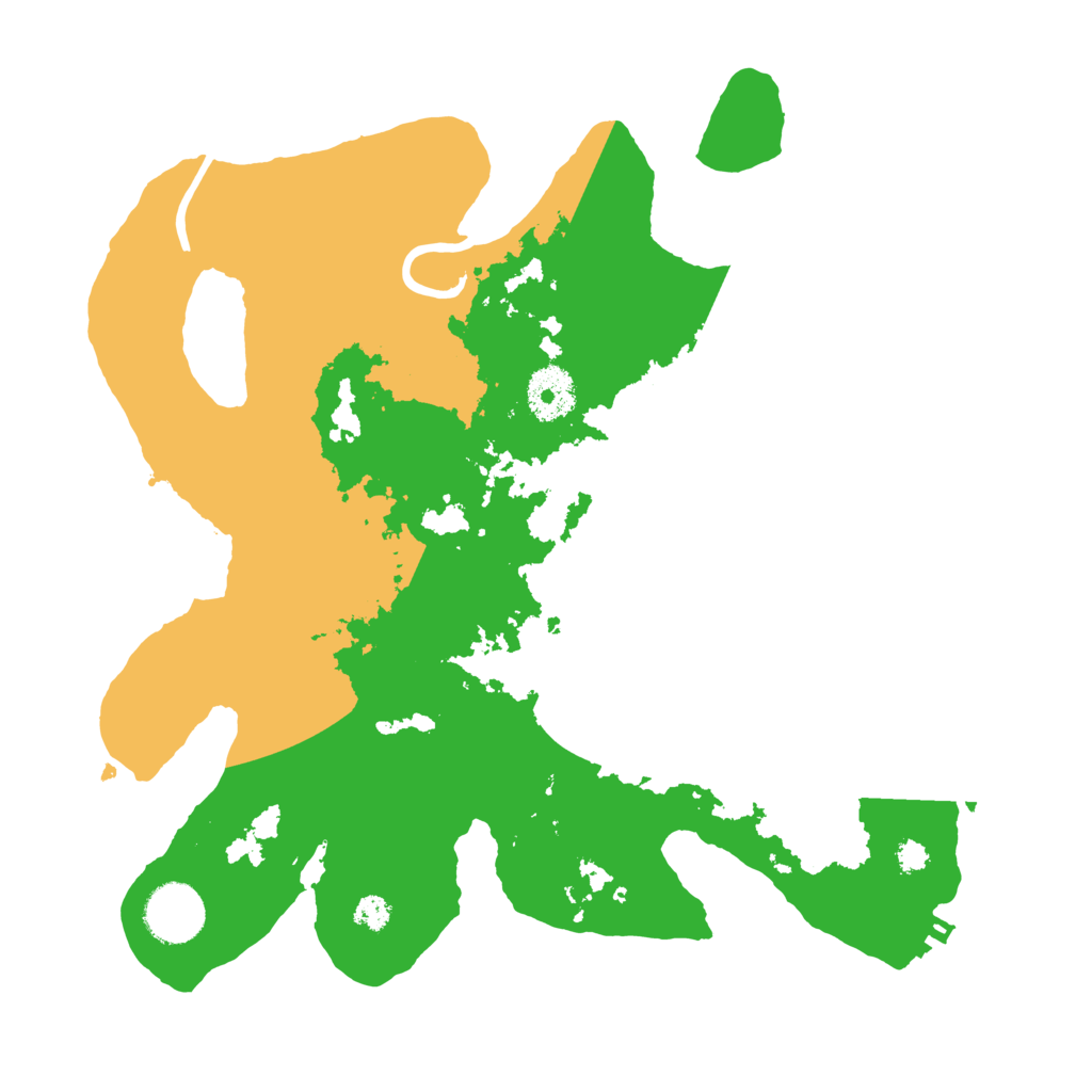 Biome Rust Map: Procedural Map, Size: 3200, Seed: 2023679461