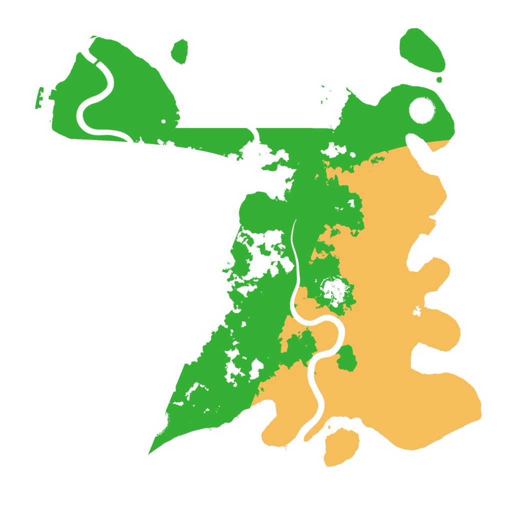 Biome Rust Map: Procedural Map, Size: 3500, Seed: 41645424