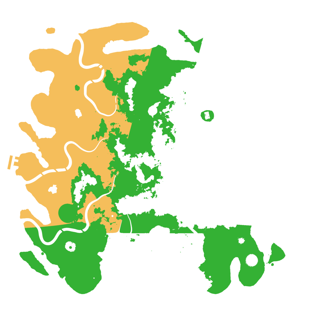 Biome Rust Map: Procedural Map, Size: 4500, Seed: 104237353