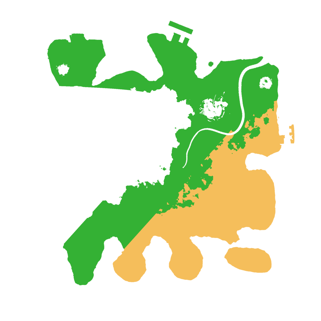 Biome Rust Map: Procedural Map, Size: 2600, Seed: 3486489