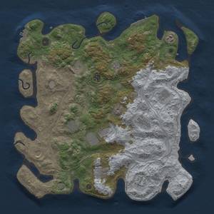 Thumbnail Rust Map: Procedural Map, Size: 4250, Seed: 1018269228, 19 Monuments