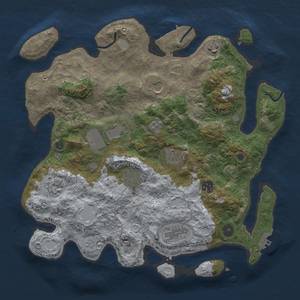 Thumbnail Rust Map: Procedural Map, Size: 3750, Seed: 243454141, 17 Monuments