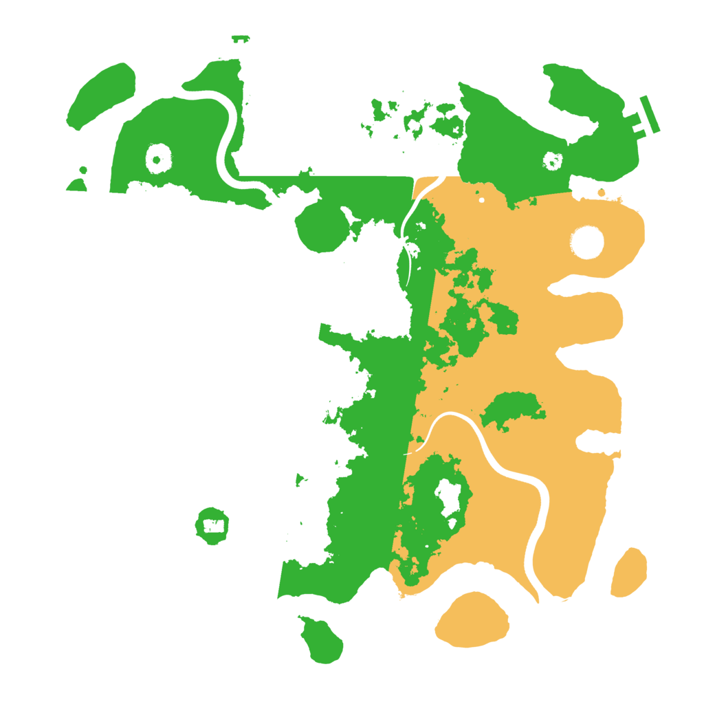 Biome Rust Map: Procedural Map, Size: 3700, Seed: 957564404