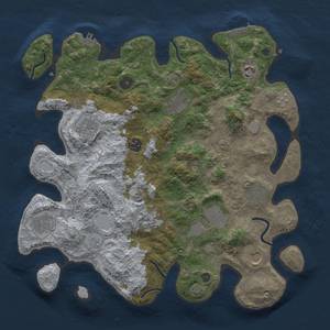 Thumbnail Rust Map: Procedural Map, Size: 3750, Seed: 698642368, 18 Monuments