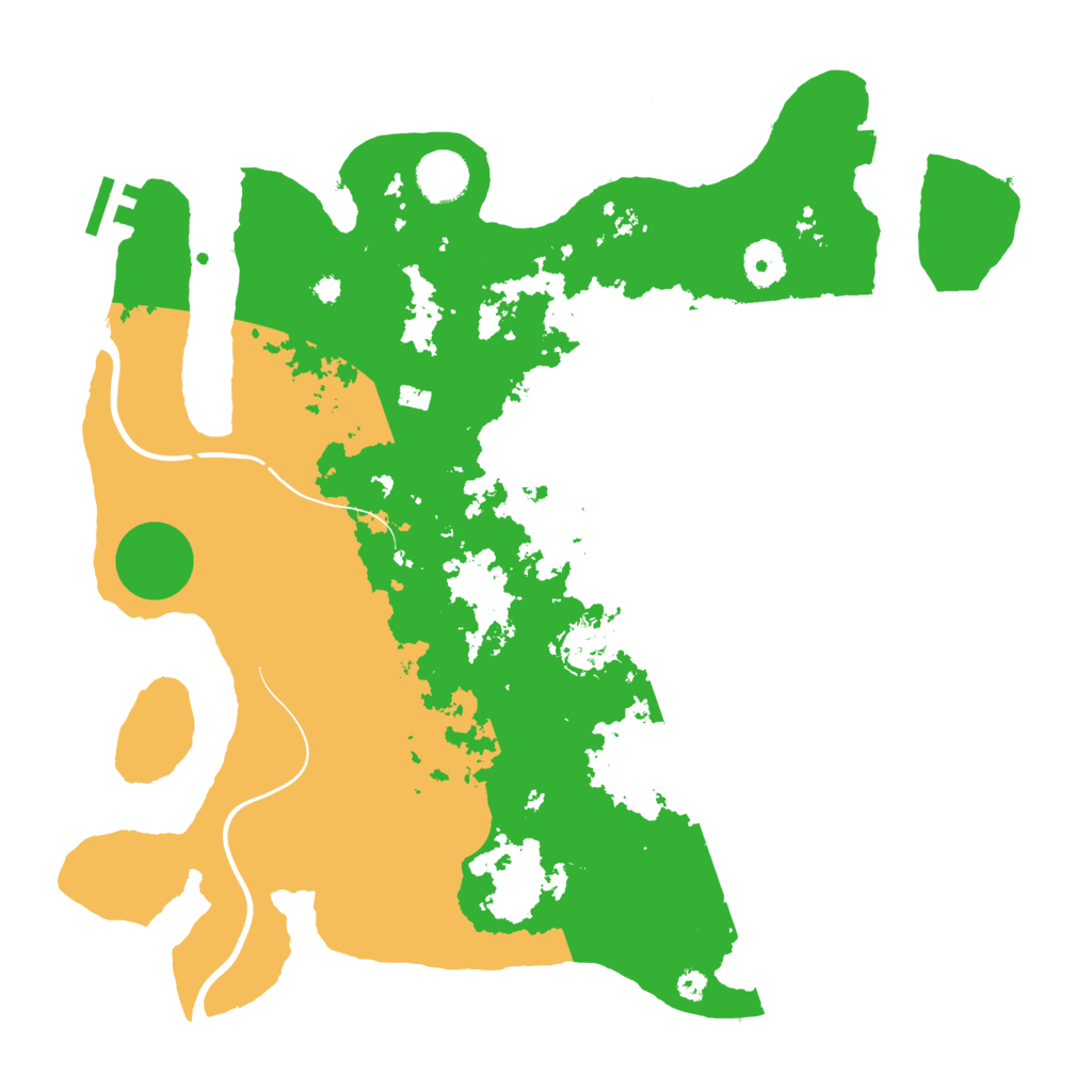Biome Rust Map: Procedural Map, Size: 3700, Seed: 45261782