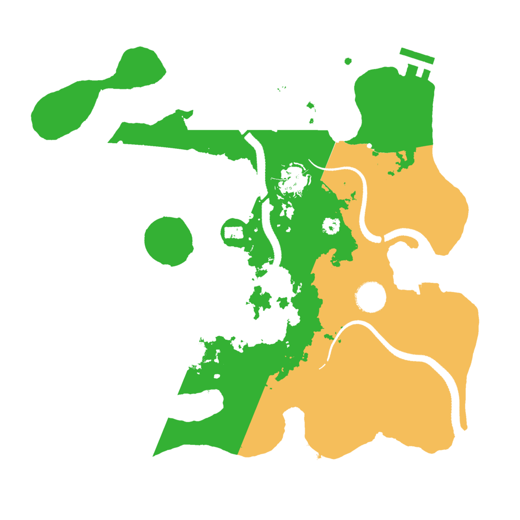 Biome Rust Map: Procedural Map, Size: 3000, Seed: 20375041
