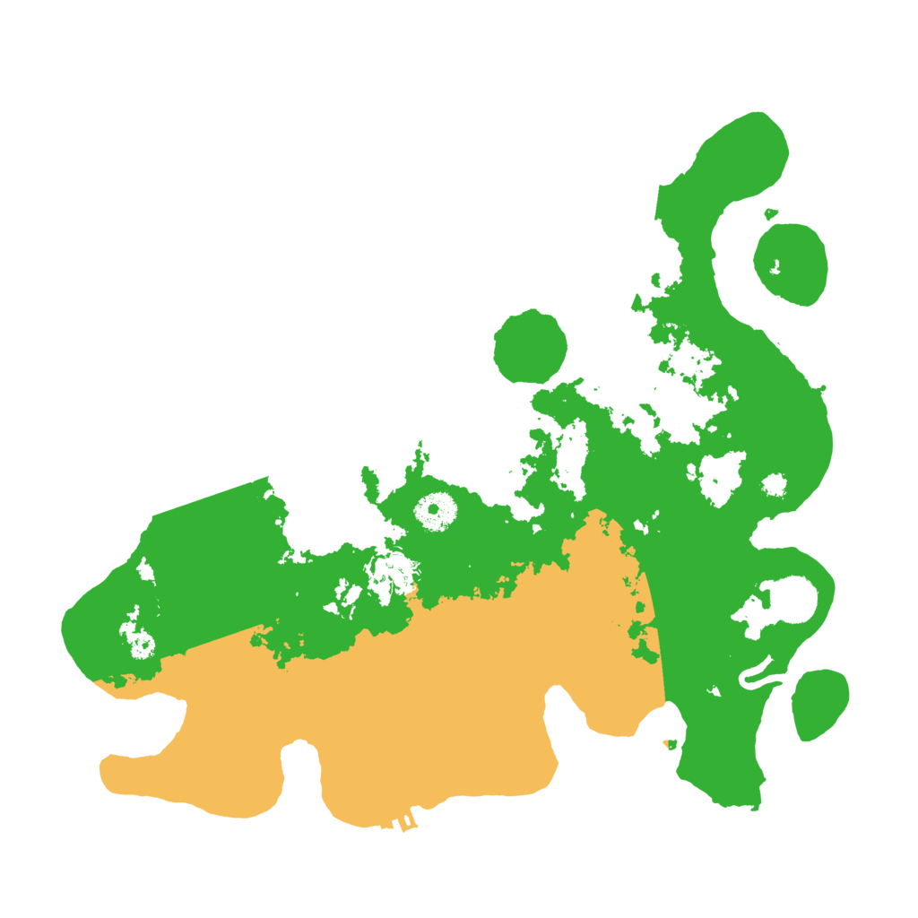 Biome Rust Map: Procedural Map, Size: 3500, Seed: 52786516