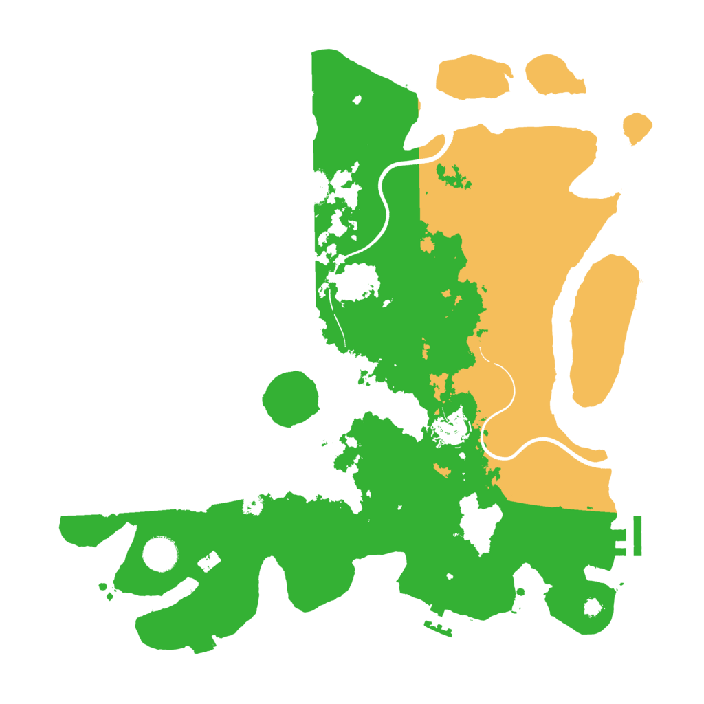 Biome Rust Map: Procedural Map, Size: 3550, Seed: 11866745