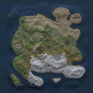 Thumbnail Rust Map: Procedural Map, Size: 3000, Seed: 1943267724, 13 Monuments