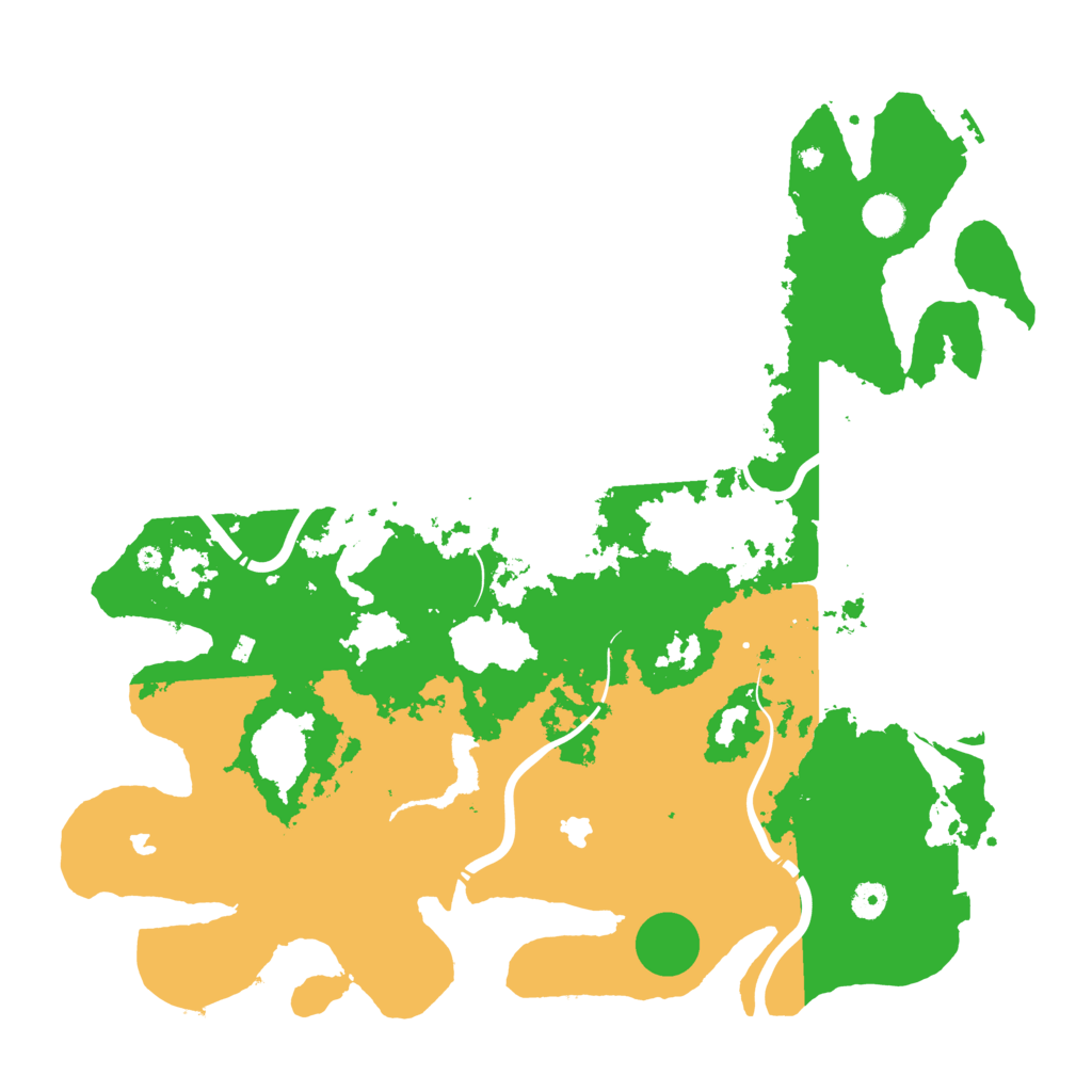 Biome Rust Map: Procedural Map, Size: 4500, Seed: 207