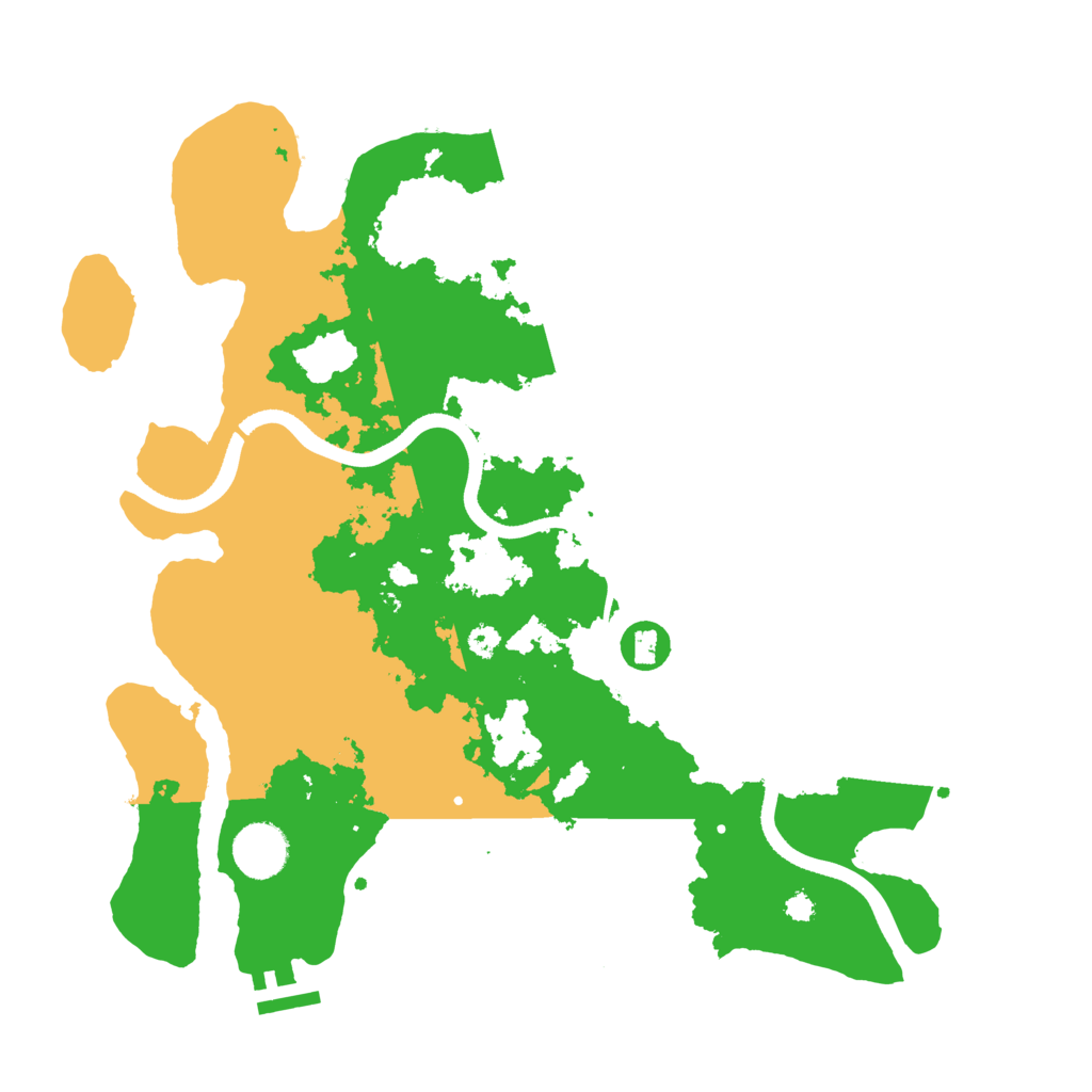 Biome Rust Map: Procedural Map, Size: 3500, Seed: 1729182229