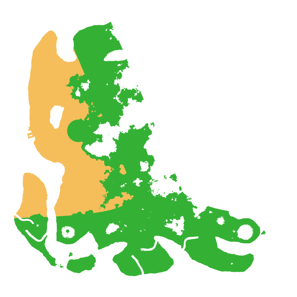 Biome Rust Map: Procedural Map, Size: 3500, Seed: 666281464