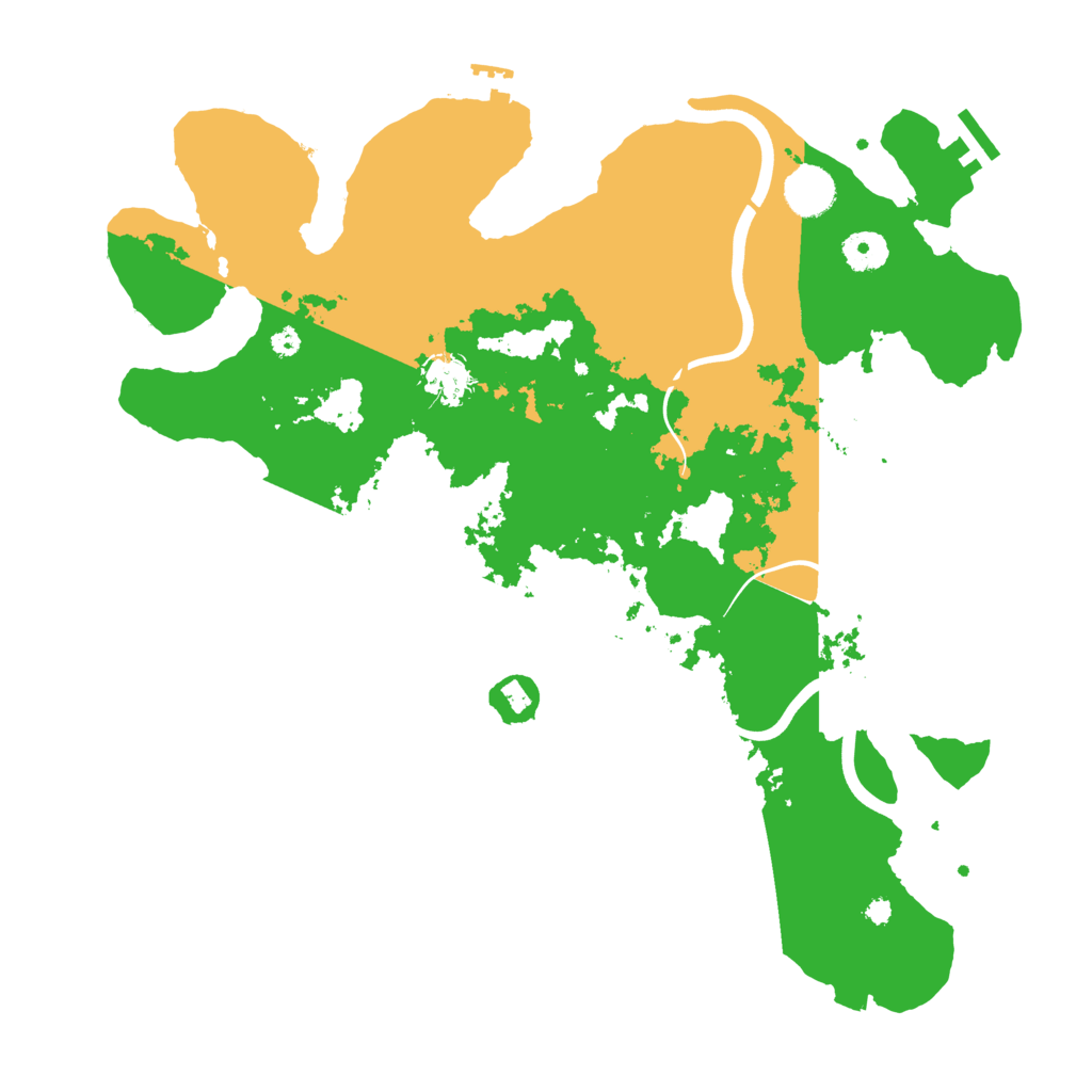 Biome Rust Map: Procedural Map, Size: 3850, Seed: 28560253
