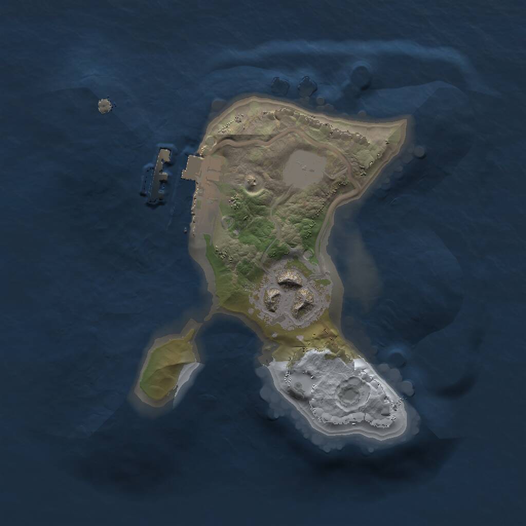 Rust Map: Procedural Map, Size: 1500, Seed: 362322, 3 Monuments