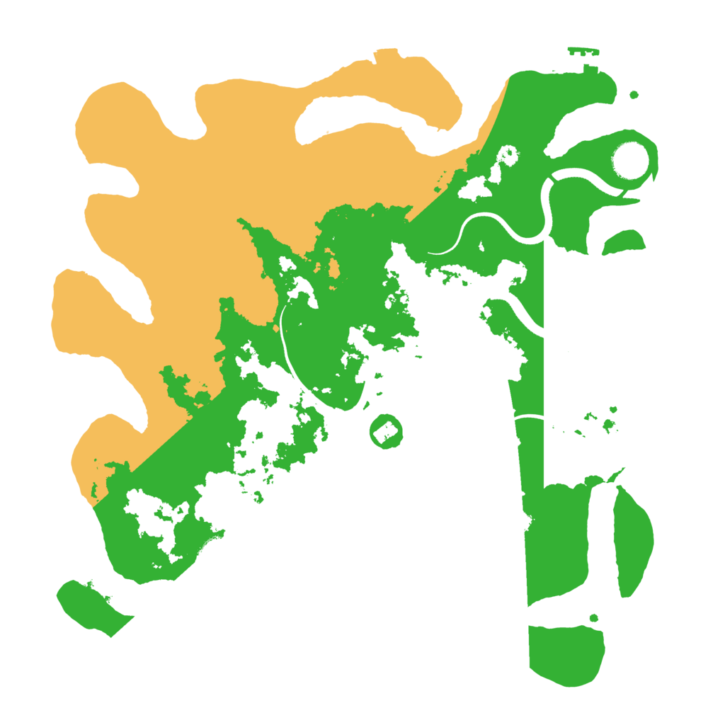 Biome Rust Map: Procedural Map, Size: 3500, Seed: 22744735