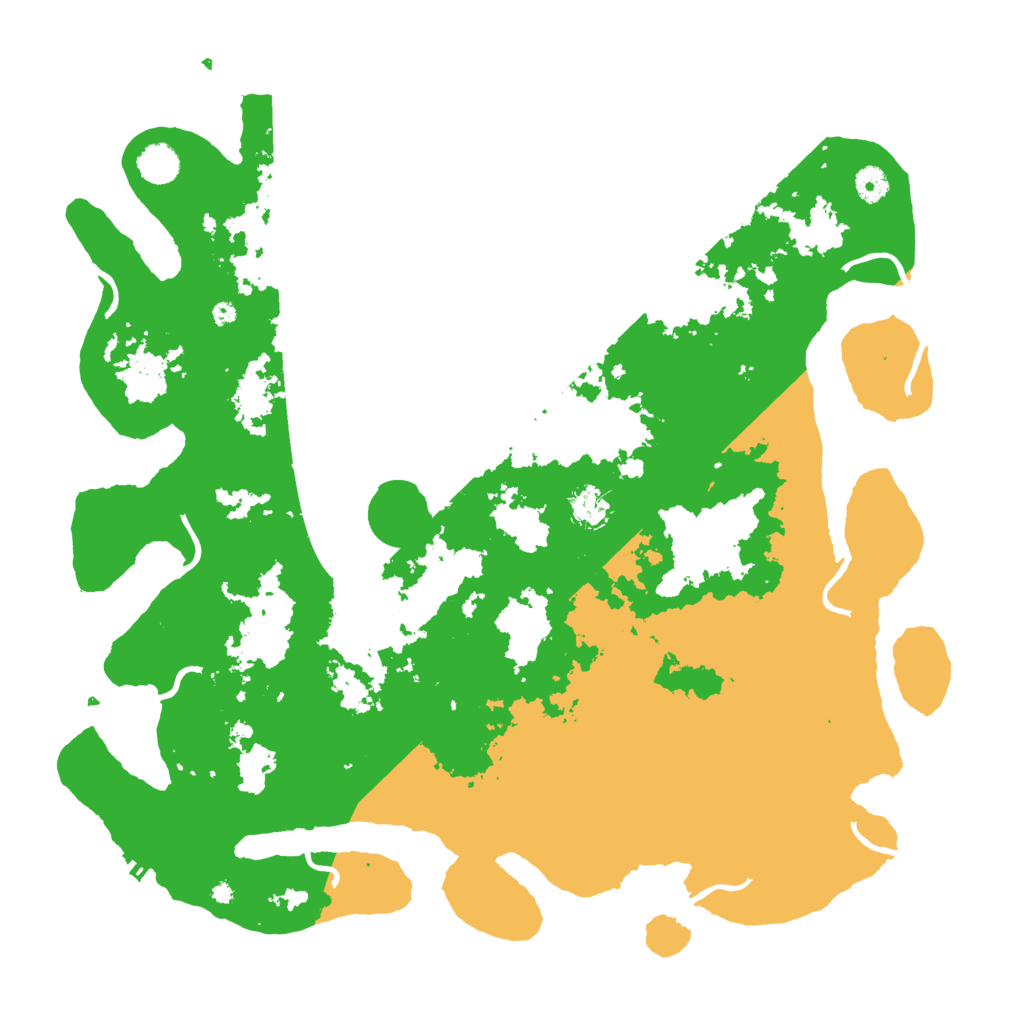 Biome Rust Map: Procedural Map, Size: 4500, Seed: 37564111