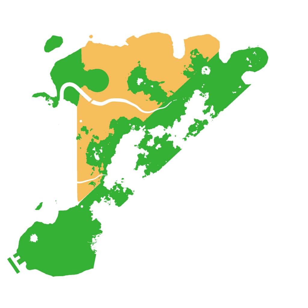 Biome Rust Map: Procedural Map, Size: 3500, Seed: 97579367