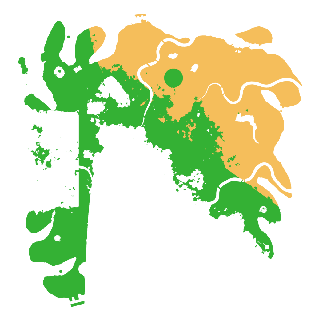 Biome Rust Map: Procedural Map, Size: 4450, Seed: 345528