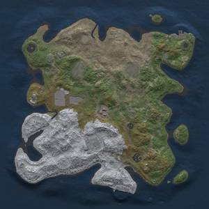 Thumbnail Rust Map: Procedural Map, Size: 3500, Seed: 220028918, 15 Monuments