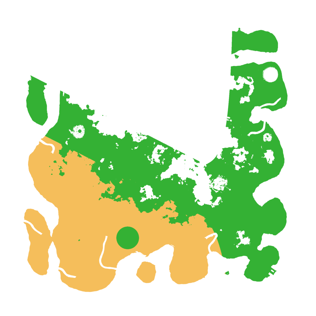 Biome Rust Map: Procedural Map, Size: 3700, Seed: 992677335