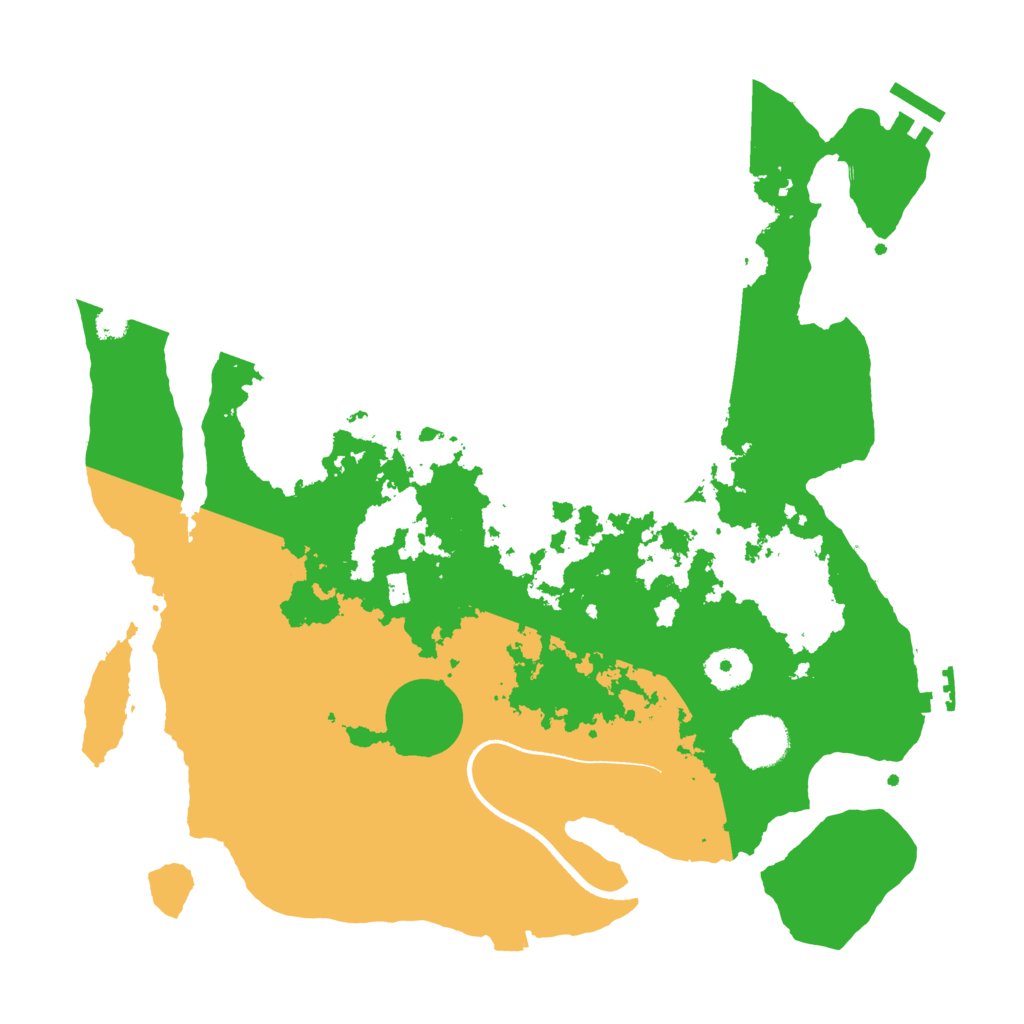 Biome Rust Map: Procedural Map, Size: 3500, Seed: 828961396