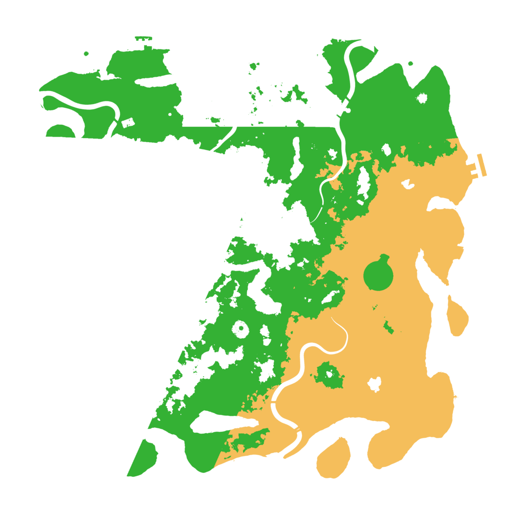 Biome Rust Map: Procedural Map, Size: 4500, Seed: 75121