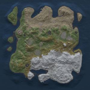 Thumbnail Rust Map: Procedural Map, Size: 3500, Seed: 291864060, 15 Monuments