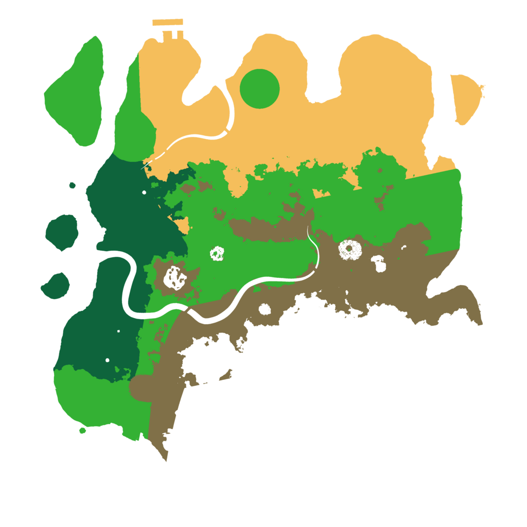 Biome Rust Map: Procedural Map, Size: 3500, Seed: 291864060