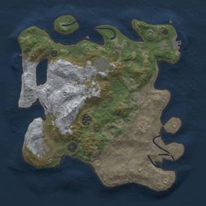 Thumbnail Rust Map: Procedural Map, Size: 3200, Seed: 6739, 13 Monuments