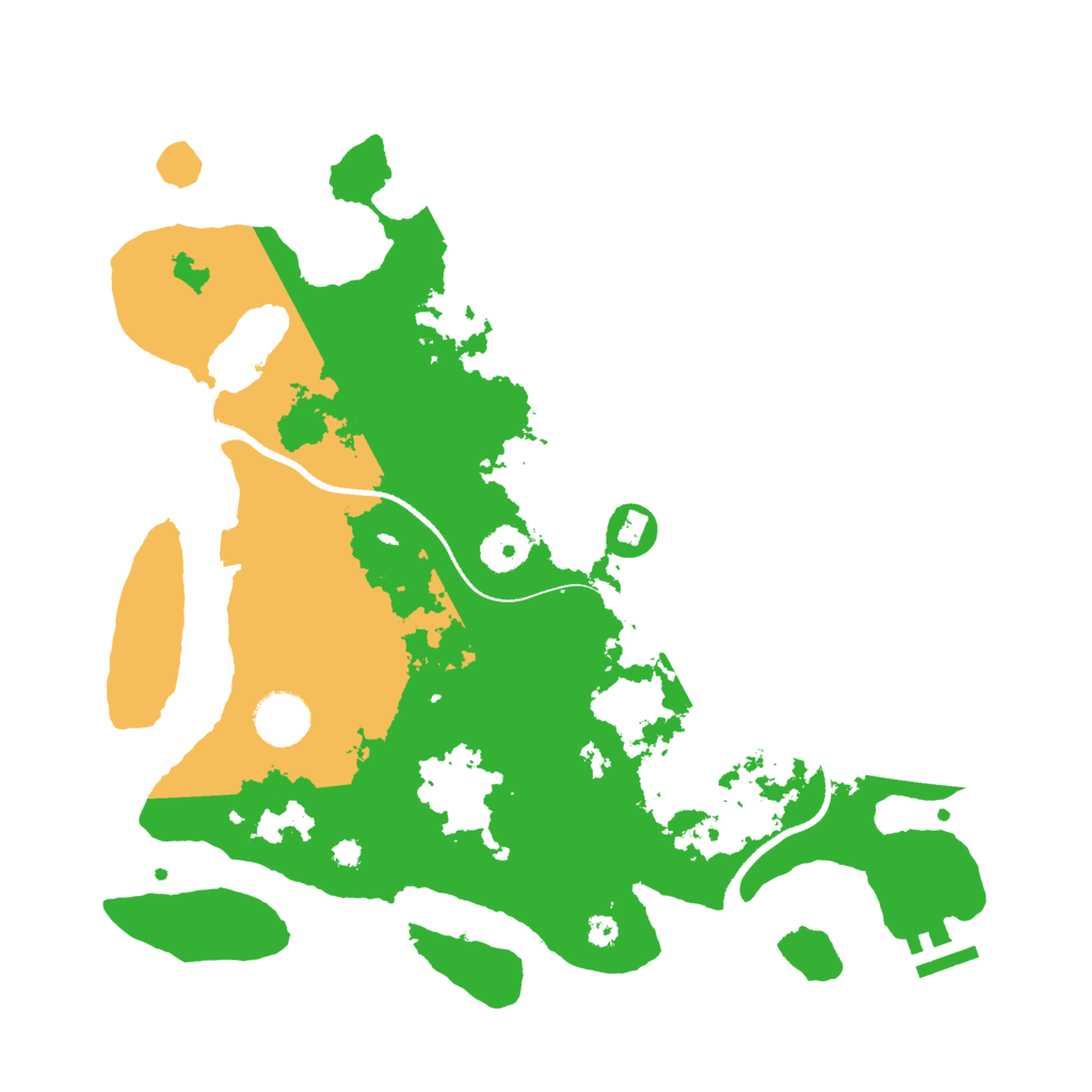 Biome Rust Map: Procedural Map, Size: 3500, Seed: 1184874255