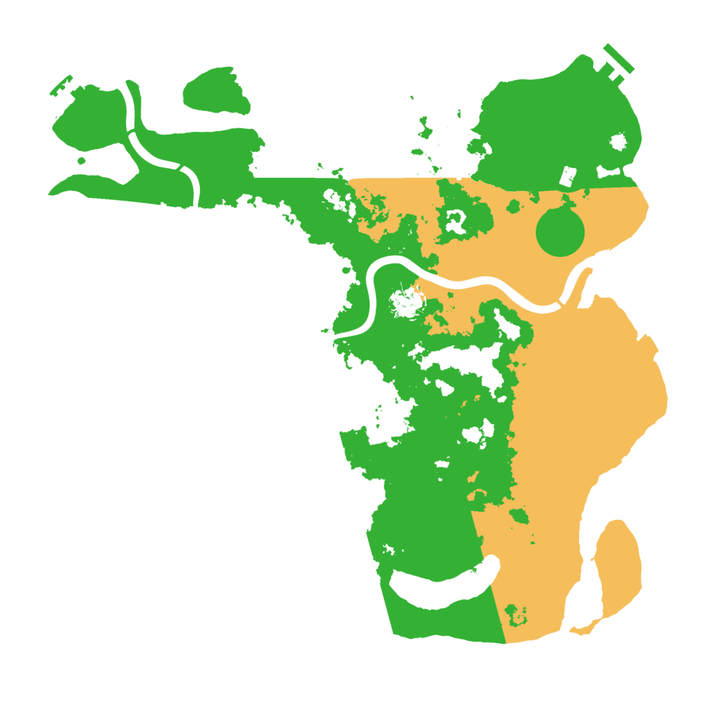 Biome Rust Map: Procedural Map, Size: 3850, Seed: 78628289