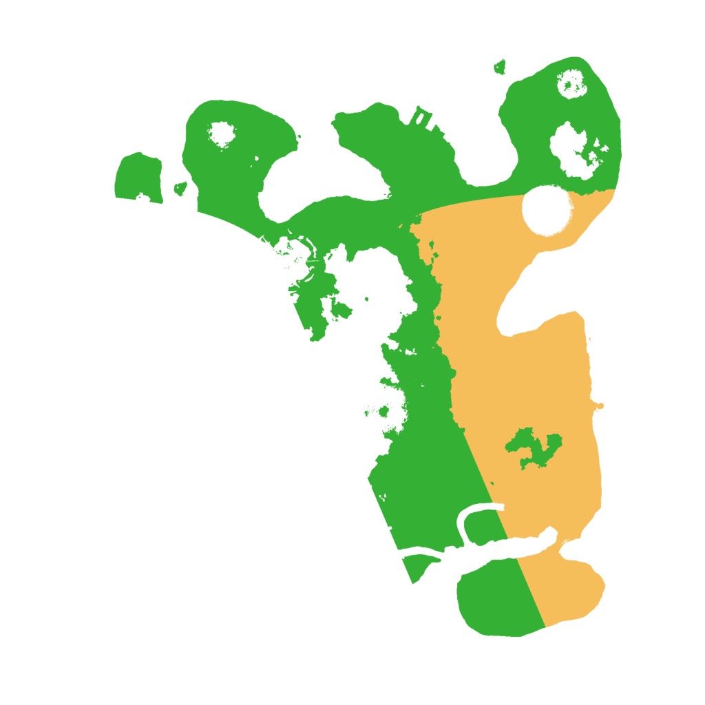 Biome Rust Map: Procedural Map, Size: 2500, Seed: 22811