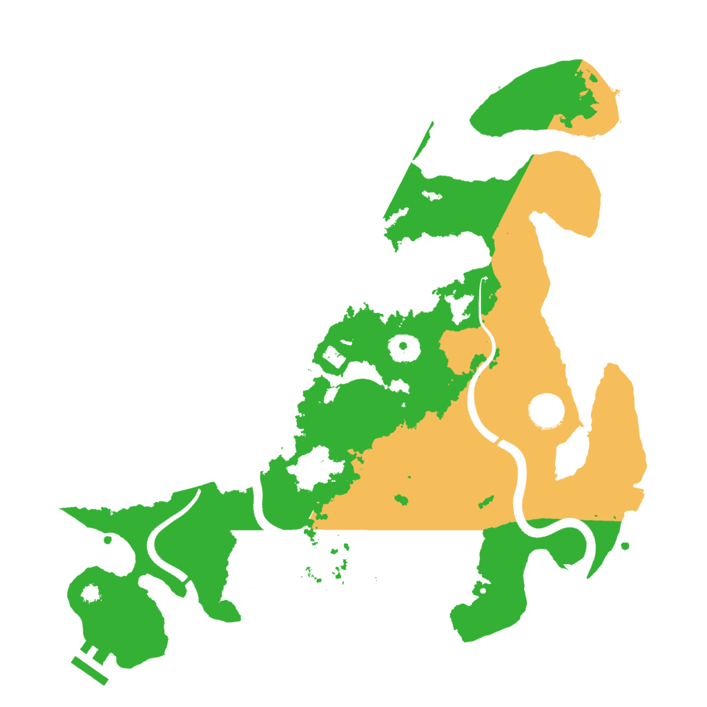 Biome Rust Map: Procedural Map, Size: 3500, Seed: 472001202
