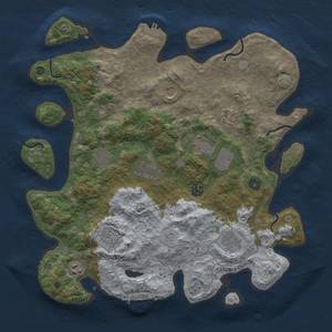 Thumbnail Rust Map: Procedural Map, Size: 4000, Seed: 108380924, 18 Monuments