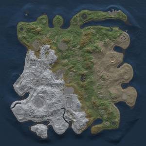 Thumbnail Rust Map: Procedural Map, Size: 3750, Seed: 89421085, 18 Monuments