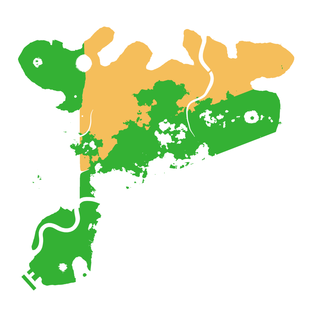 Biome Rust Map: Procedural Map, Size: 3500, Seed: 862894943