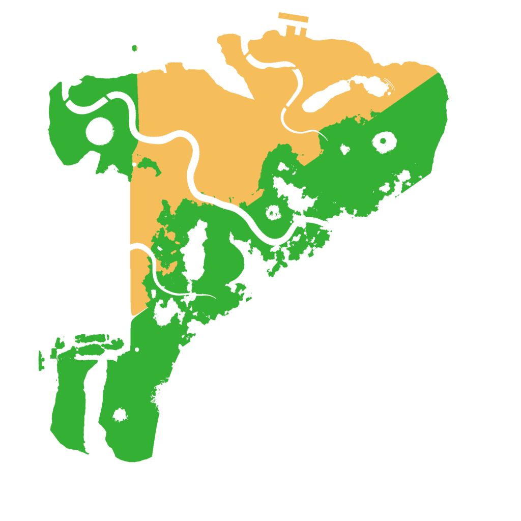 Biome Rust Map: Procedural Map, Size: 3500, Seed: 308009873