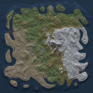 Thumbnail Rust Map: Procedural Map, Size: 5000, Seed: 123654789, 19 Monuments