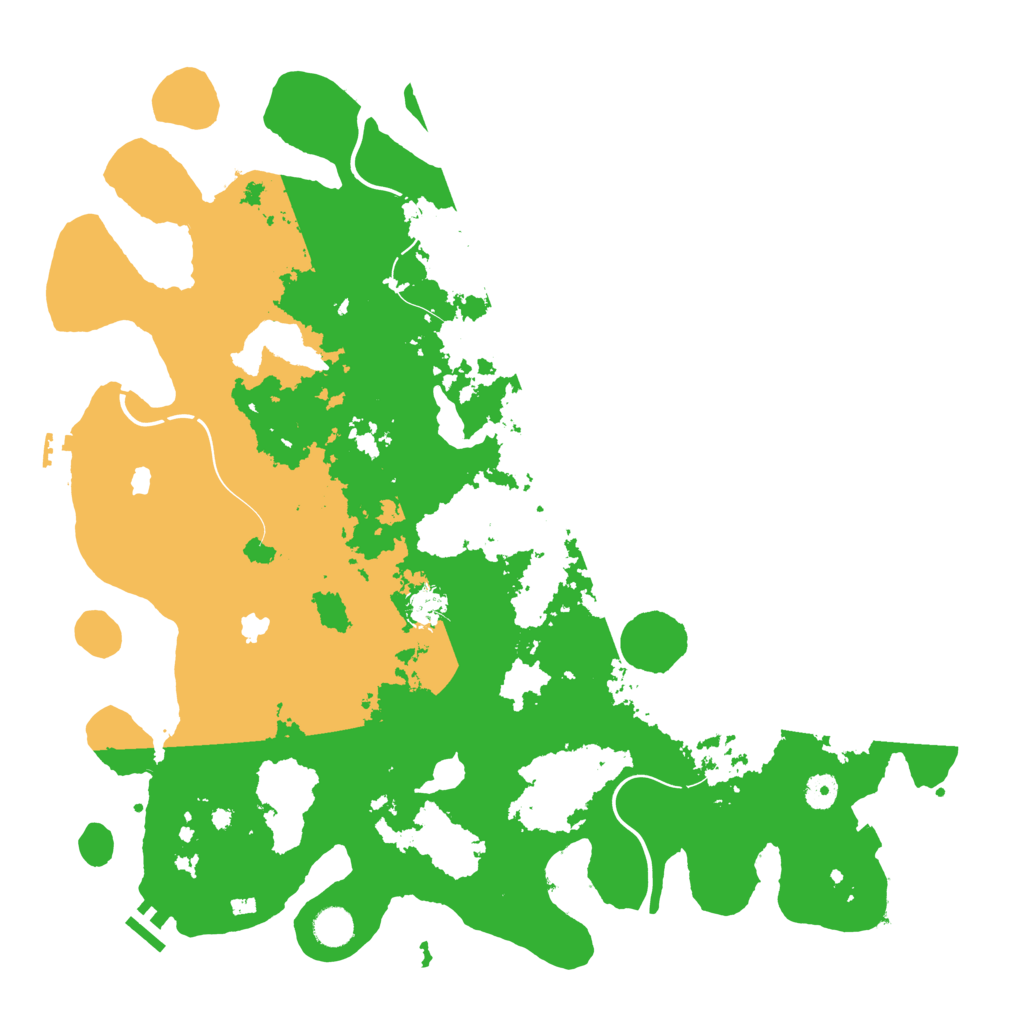 Biome Rust Map: Procedural Map, Size: 4500, Seed: 1999215837