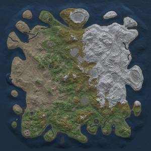 Thumbnail Rust Map: Procedural Map, Size: 4500, Seed: 1999215837, 19 Monuments