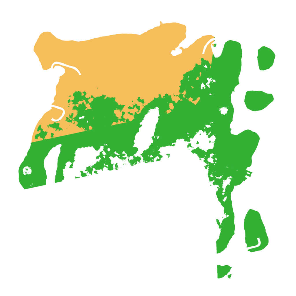 Biome Rust Map: Procedural Map, Size: 3500, Seed: 96897634