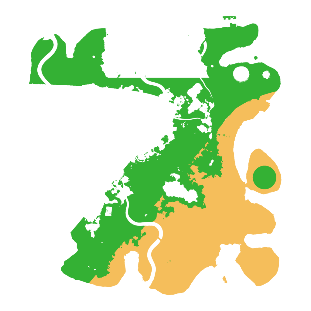 Biome Rust Map: Procedural Map, Size: 3500, Seed: 1696796769