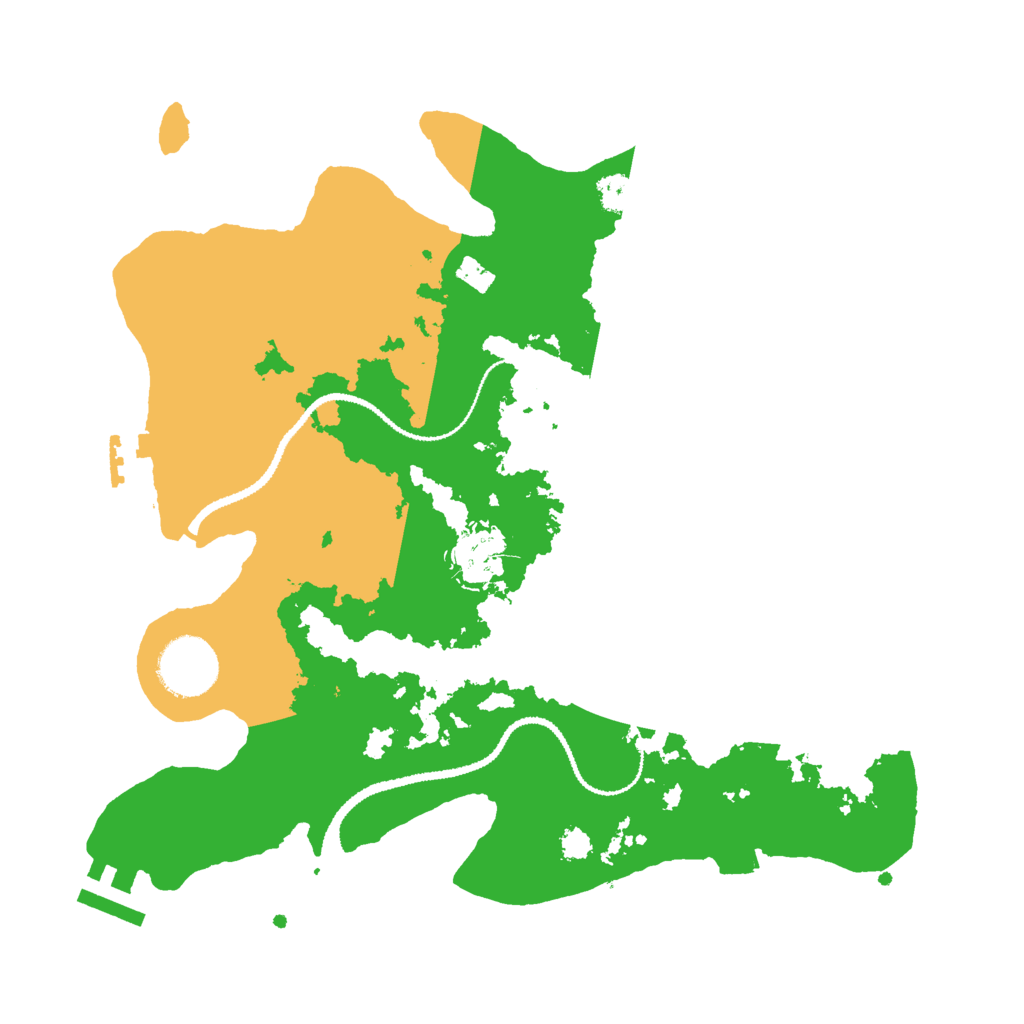 Biome Rust Map: Procedural Map, Size: 3000, Seed: 68697361